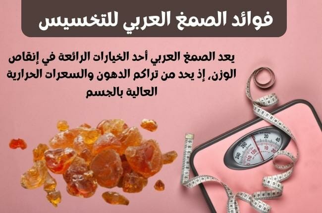 فوائد الصمغ العربي للتخسيس