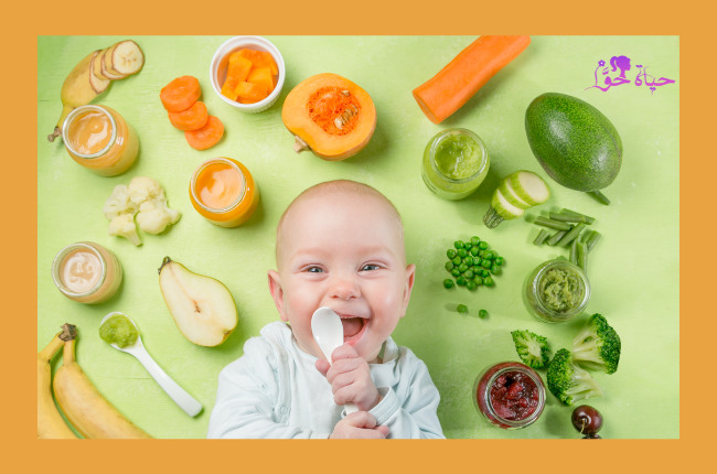 أفضل 7  أطعمة للطفل في الشهر الرابع