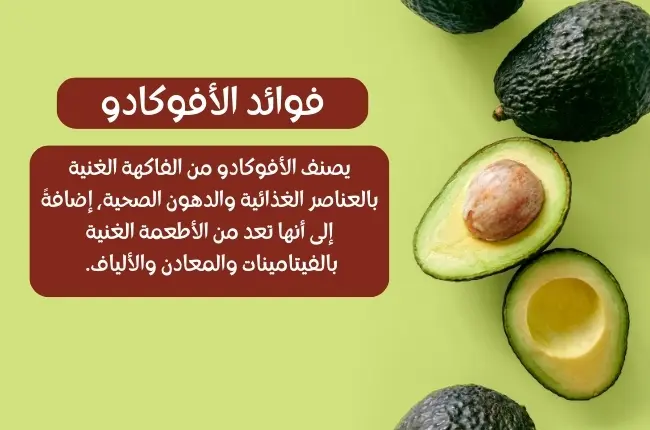 فوائد الأفوكادو Benefits of avocado